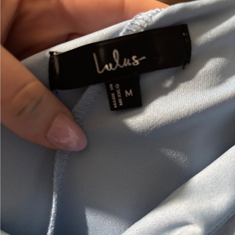 Lulu's Light Blue Prom Dress